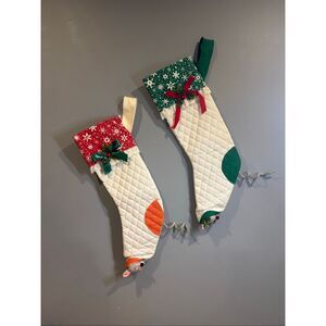 Annalee Peek-A-Boo Mouse Christmas Stockings set of 2